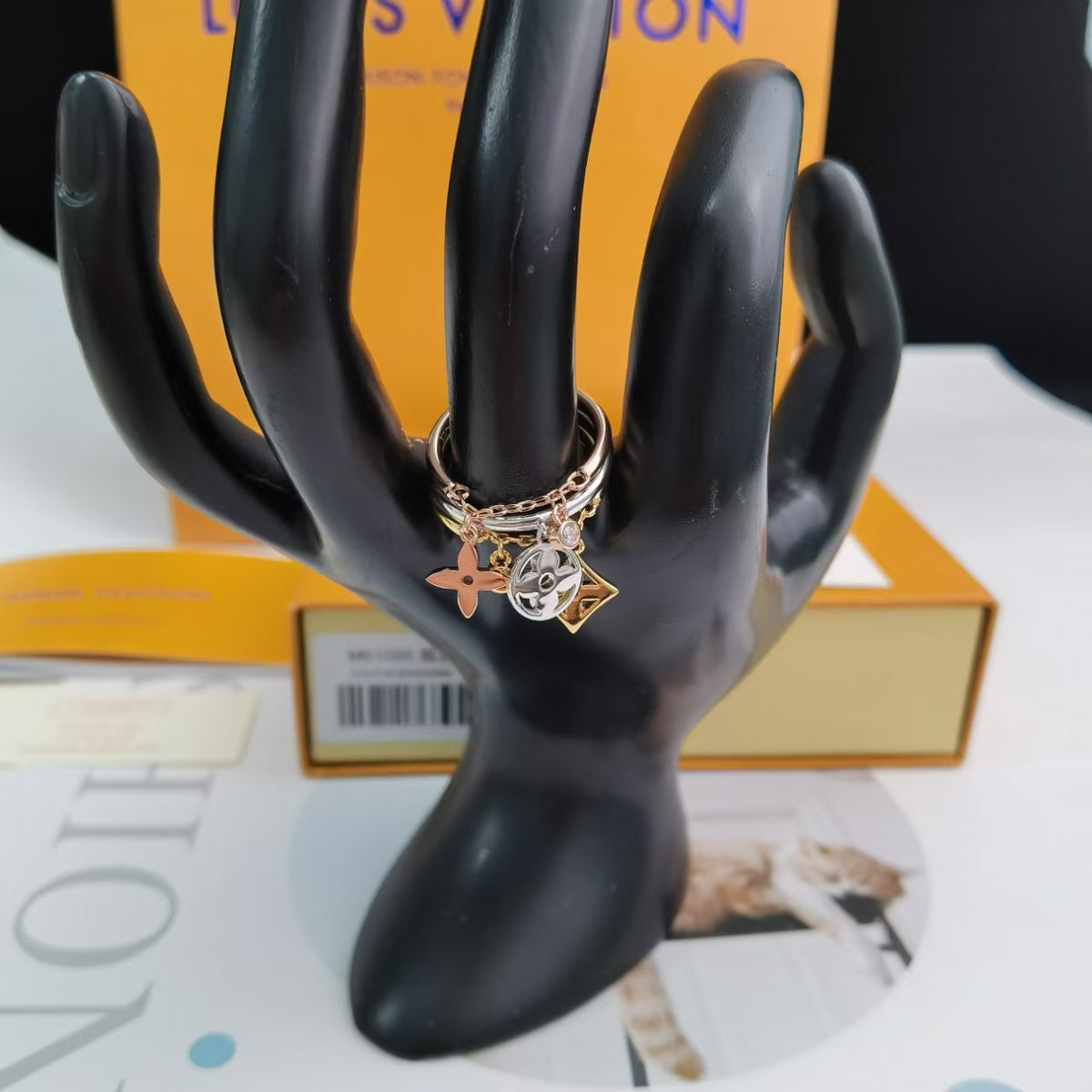 Mysitc 3-Ring Stacked Band Ring