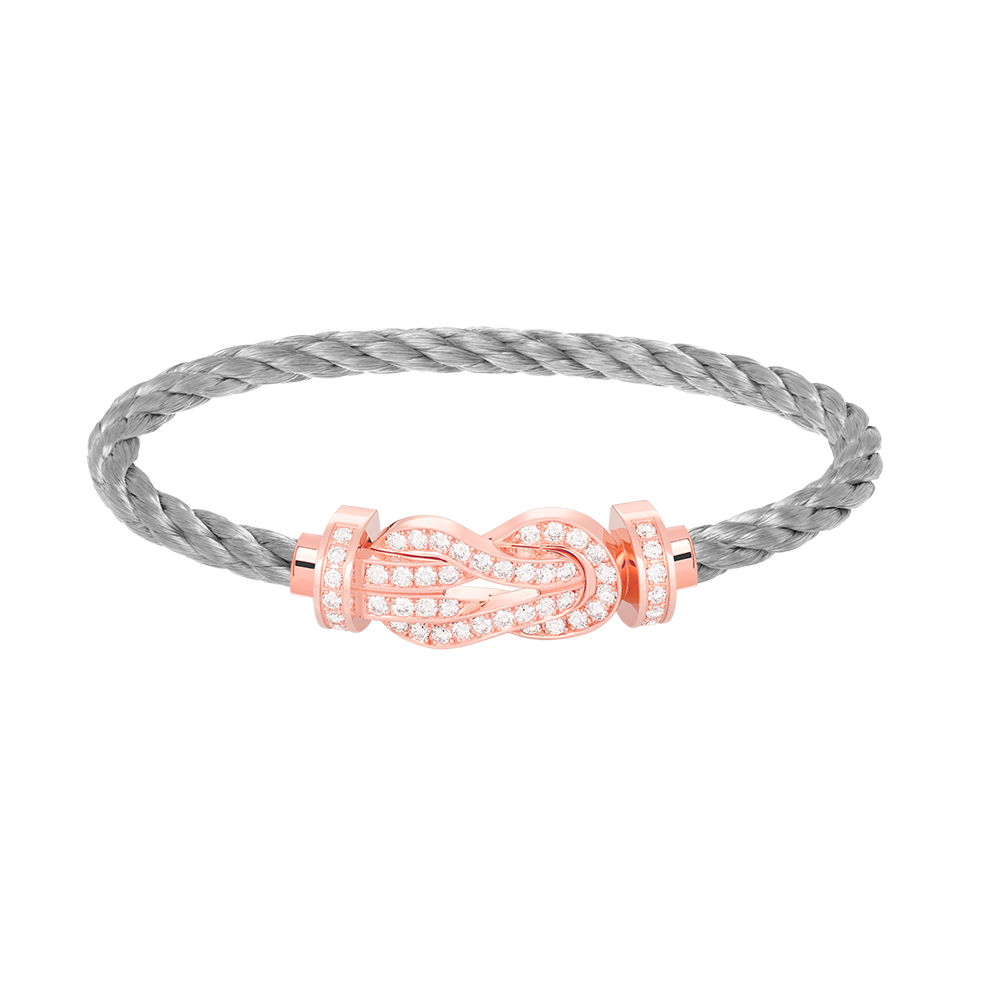 Mystic CHANCE LARGE 8 FIGURE BUCKLE FULL DIAMOND BRACELET ROSE GOLD