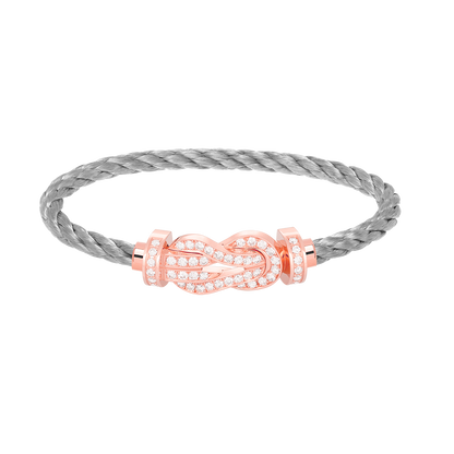 Mystic CHANCE LARGE 8 FIGURE BUCKLE FULL DIAMOND BRACELET ROSE GOLD