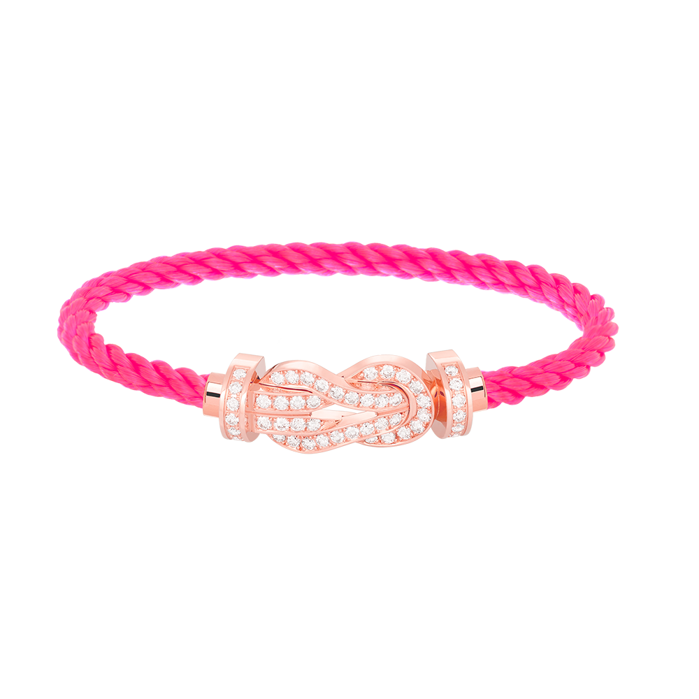 Mystic CHANCE LARGE 8 FIGURE BUCKLE FULL DIAMOND BRACELET ROSE GOLD