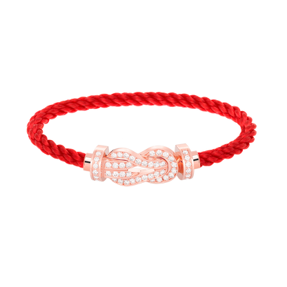 Mystic CHANCE LARGE 8 FIGURE BUCKLE FULL DIAMOND BRACELET ROSE GOLD