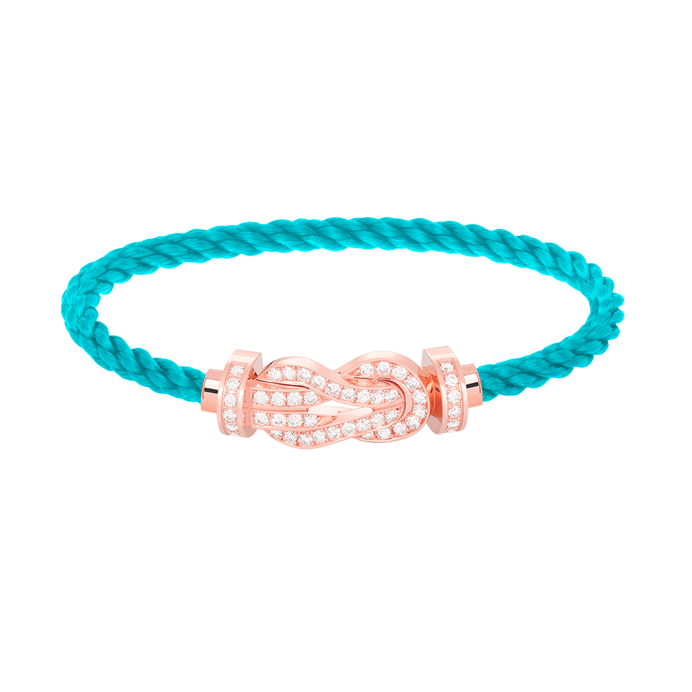 Mystic CHANCE LARGE 8 FIGURE BUCKLE FULL DIAMOND BRACELET ROSE GOLD