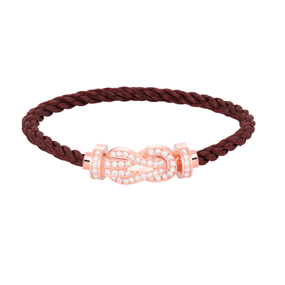Mystic CHANCE LARGE 8 FIGURE BUCKLE FULL DIAMOND BRACELET ROSE GOLD