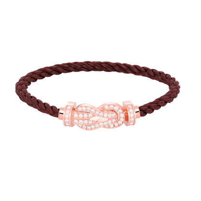 Mystic CHANCE LARGE 8 FIGURE BUCKLE FULL DIAMOND BRACELET ROSE GOLD