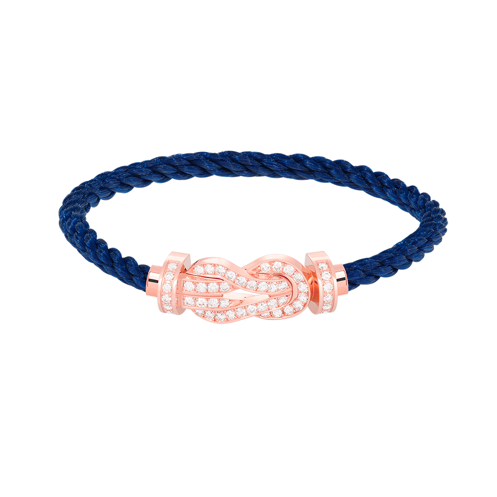 Mystic CHANCE LARGE 8 FIGURE BUCKLE FULL DIAMOND BRACELET ROSE GOLD