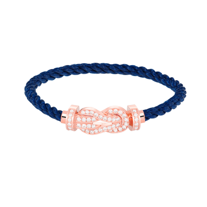 Mystic CHANCE LARGE 8 FIGURE BUCKLE FULL DIAMOND BRACELET ROSE GOLD