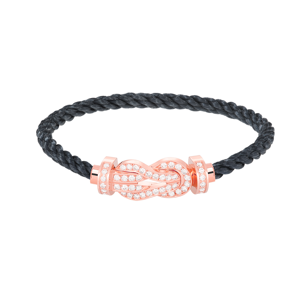 Mystic CHANCE LARGE 8 FIGURE BUCKLE FULL DIAMOND BRACELET ROSE GOLD