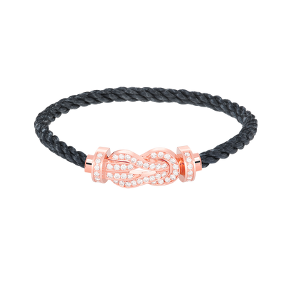 Mystic CHANCE LARGE 8 FIGURE BUCKLE FULL DIAMOND BRACELET ROSE GOLD