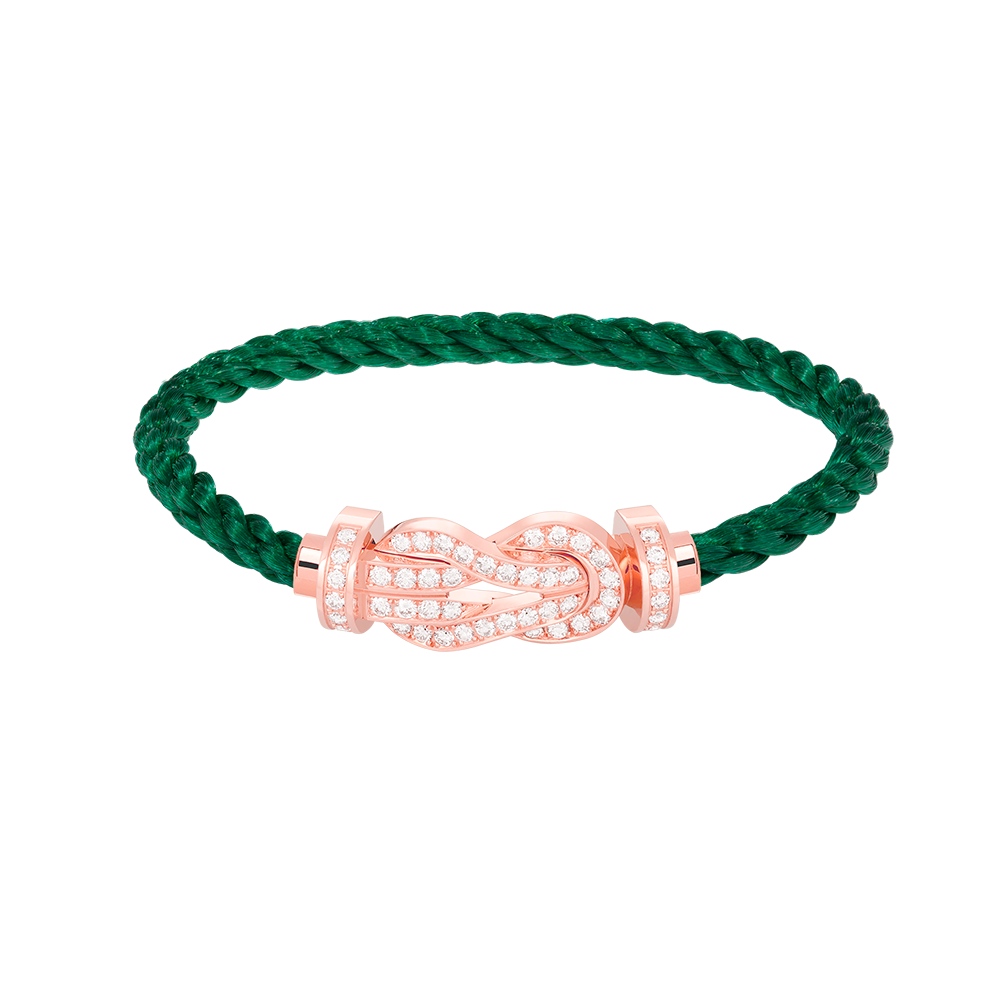 Mystic CHANCE LARGE 8 FIGURE BUCKLE FULL DIAMOND BRACELET ROSE GOLD