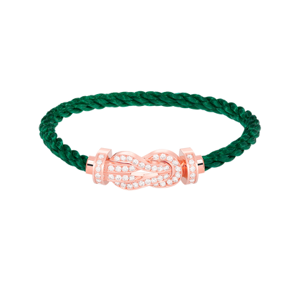 Mystic CHANCE LARGE 8 FIGURE BUCKLE FULL DIAMOND BRACELET ROSE GOLD