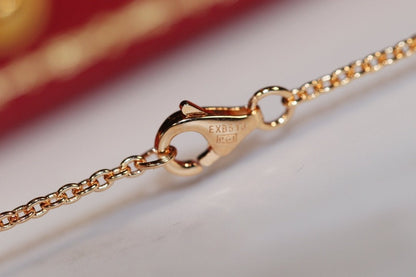 Mysitc LOVE NECKLACE PINK GOLD AND SILVER