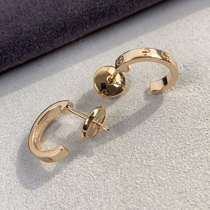 Mysitc LOVE EARRINGS 2.65MM PINK GOLD