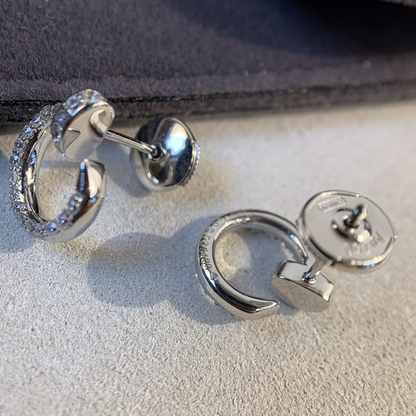 Mysitc JUSTE EARRINGS SILVER DIAMONDS