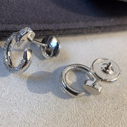 Mysitc JUSTE EARRINGS SILVER DIAMONDS
