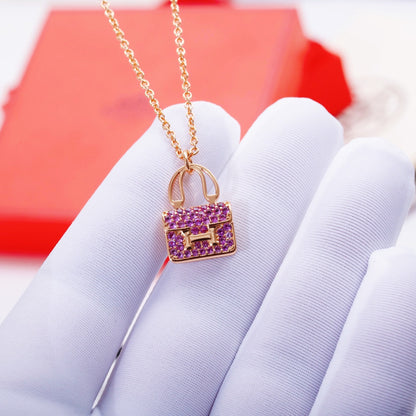 Mysitc CONSTANCE PEDANT PURPLE DIAMOND NECKLACE
