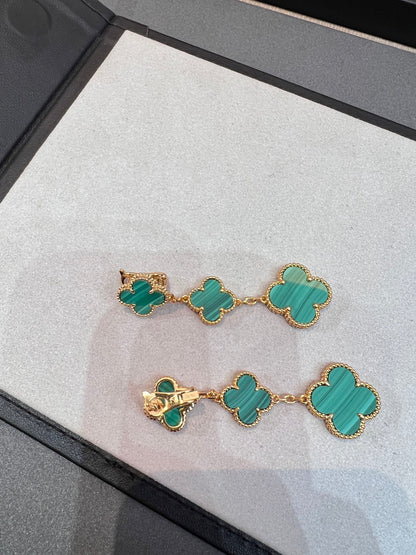 Mysitc CLOVER MALACHITE 3 MOTIFS GOLD