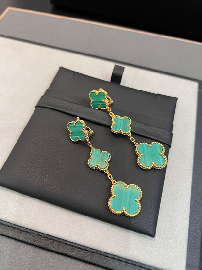 Mysitc CLOVER MALACHITE 3 MOTIFS GOLD