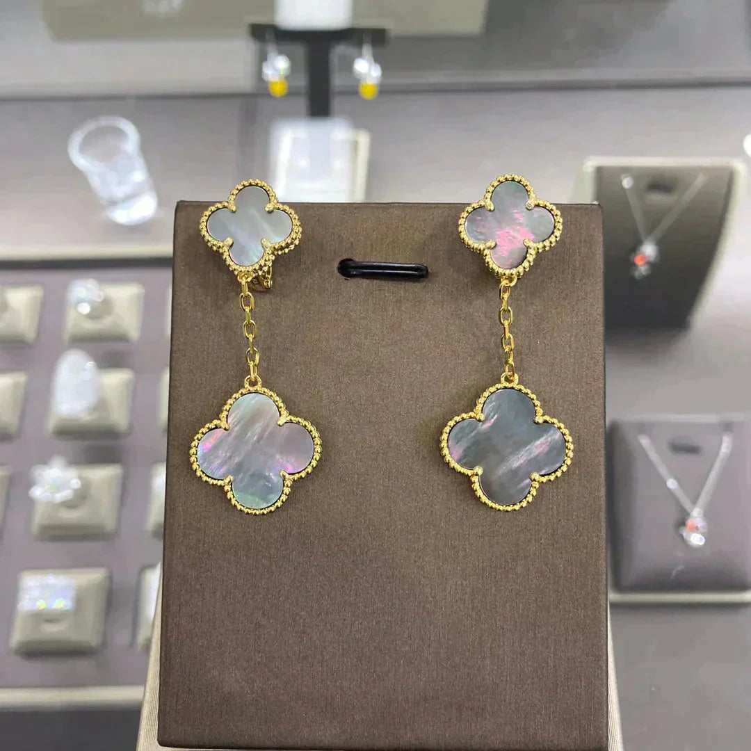Mysitc CLOVER 2 MOTIFS  EARRINGS (MULTIPLE CHOICESC