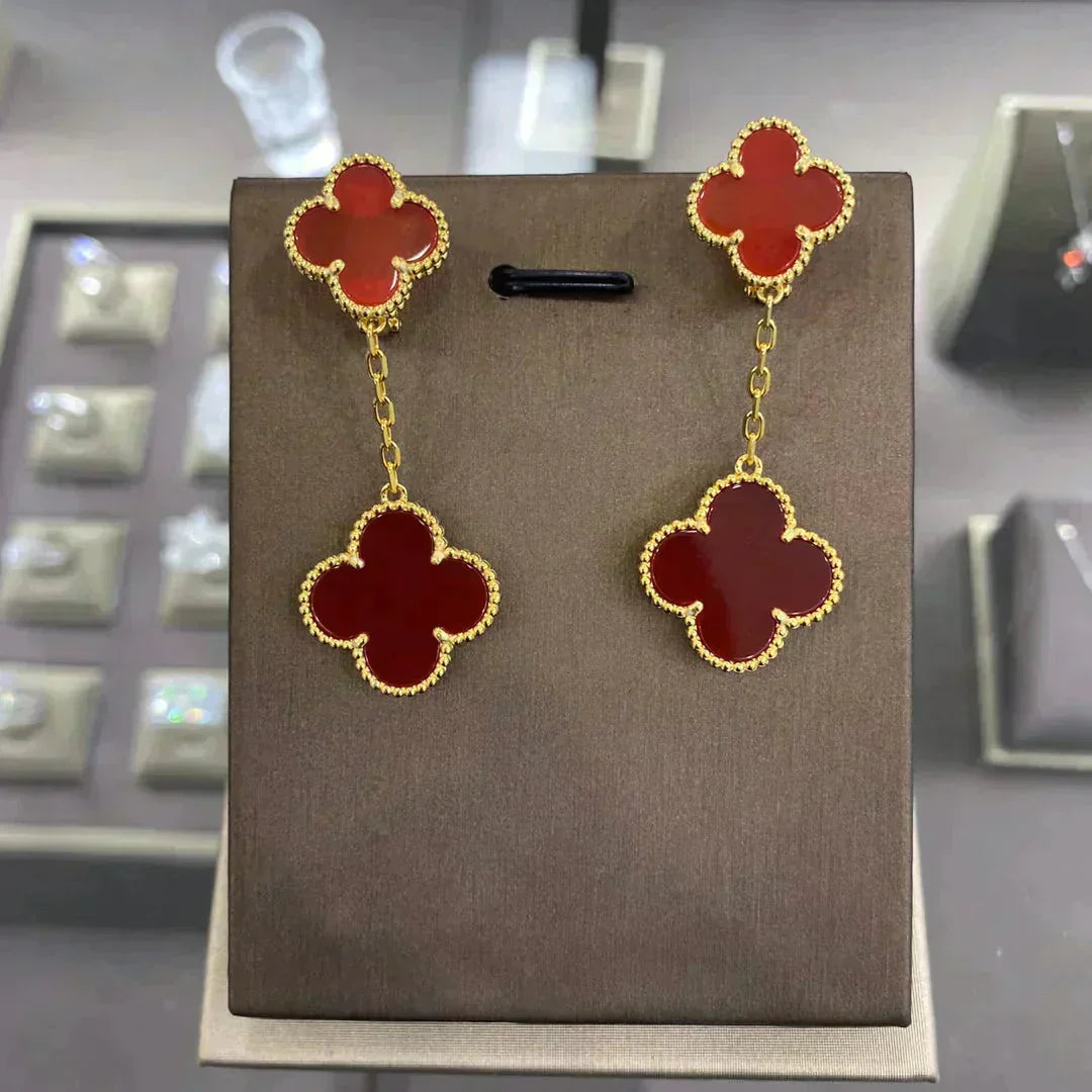 Mysitc CLOVER 2 MOTIFS  EARRINGS (MULTIPLE CHOICESC