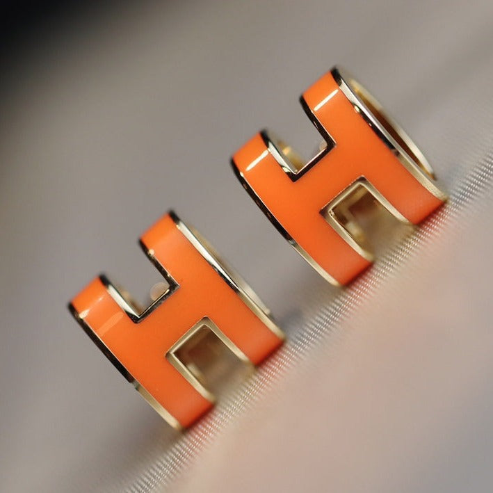 Mysitc MINI POP H EARRINGS ORANGE