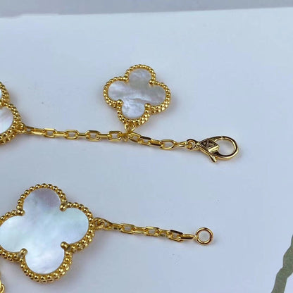 Mysitc MAGIC CLOVER MOP GOLD BRACELET 5 MOTIFS