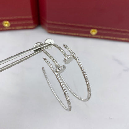 Mysitc JUSTE EARRINGS FULL DIAMONDS 1.8MM