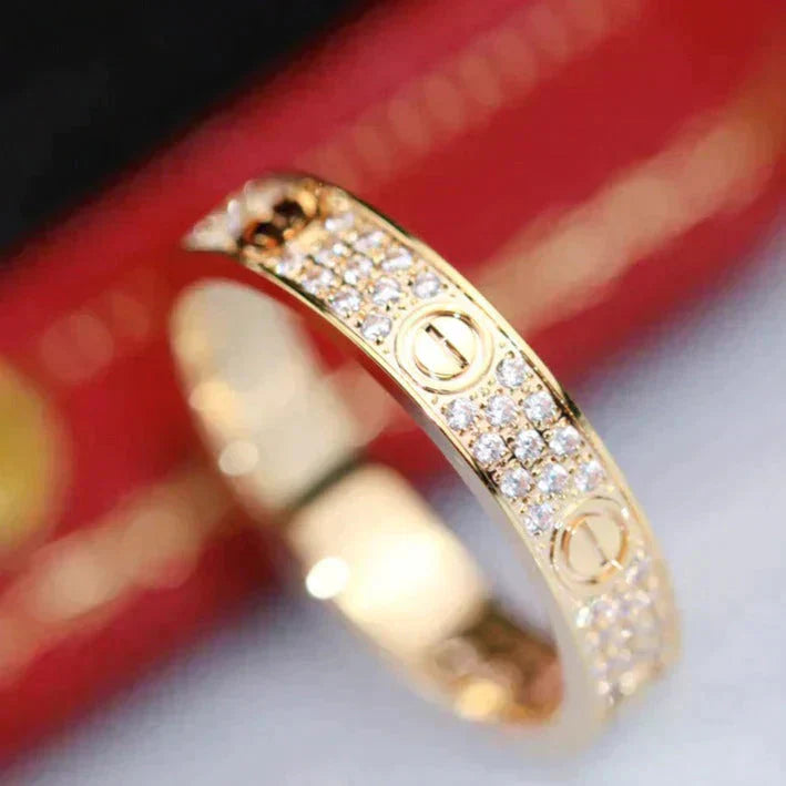 Mysitc LOVE RING 3.6MM DIAMOND PAVED