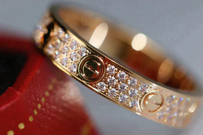 Mysitc LOVE RING 3.6MM DIAMOND PAVED