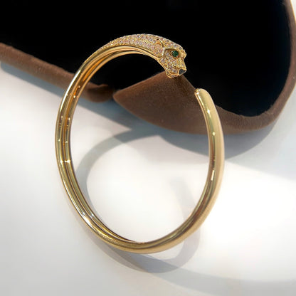Mysitc PANTHERE GOLD DIAMOND OPEN BRACELET