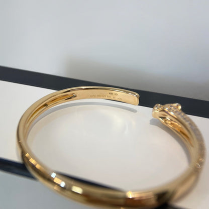 Mysitc PANTHERE GOLD DIAMOND OPEN BRACELET
