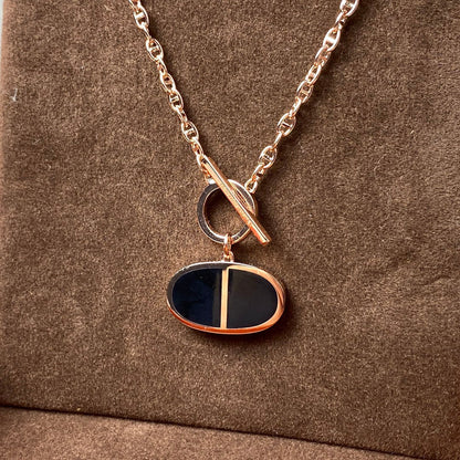 Mysitc CHAINE VERSO BLACK CERAMIC NECKLACE