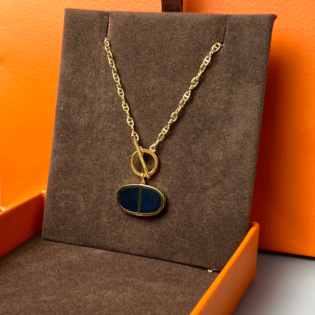 Mysitc CHAINE VERSO BLACK CERAMIC NECKLACE