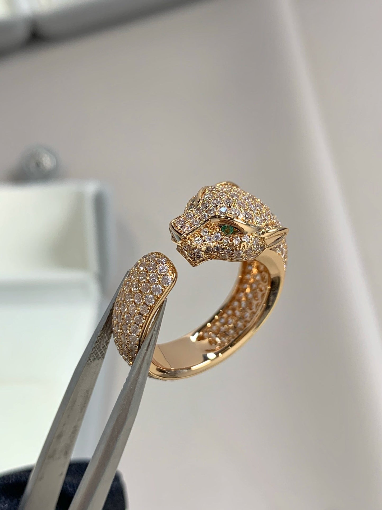 Mysitc PANTHERE PINK GOLD DIAMOND RING