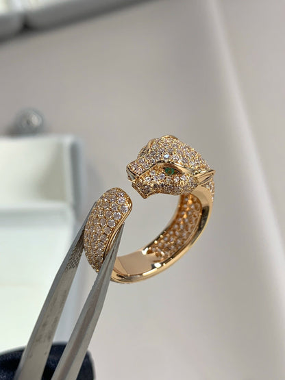 Mysitc PANTHERE PINK GOLD DIAMOND RING