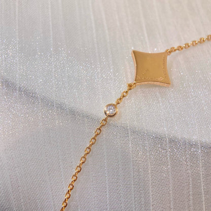 Mysitc COLOR STAR PINK GOLD DIAMOND BRACELET