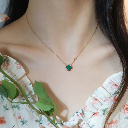 Mysitc SUN PEDANT PINK GOLD 1 DIAMOND NECKLACE