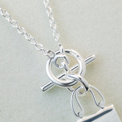 Mysitc POP H PEDANT SILVER NECKLACE