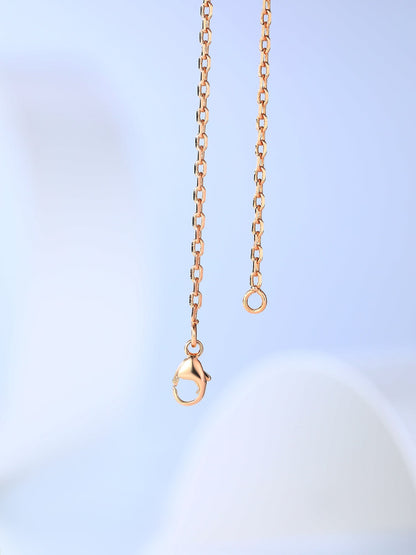 Mysitc H CAGE PINK GOLD NECKLACE