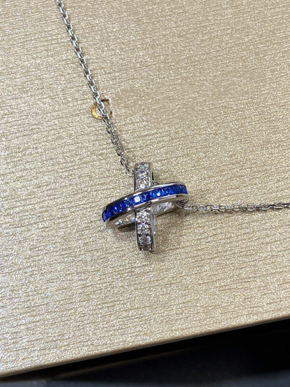 Mysitc LIENS DIAMOND SILVER NECKLACE