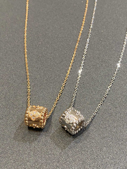 Mystic PERLEE ペンダント シルバー ダイヤモンド ネックレス