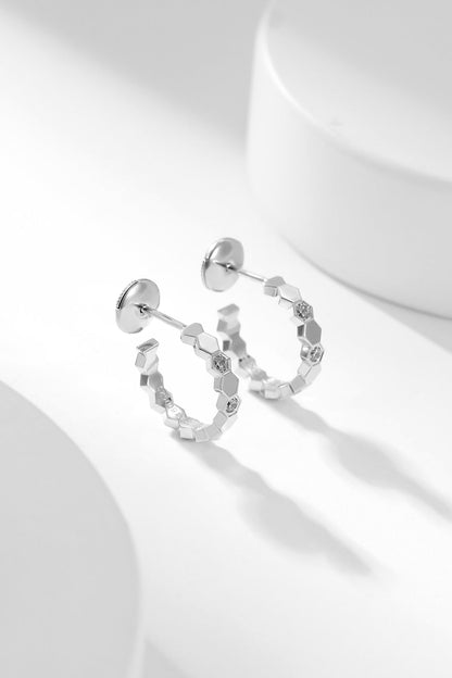 Mysitc BEE LOVE DIAMOND HOOP EARRINGS