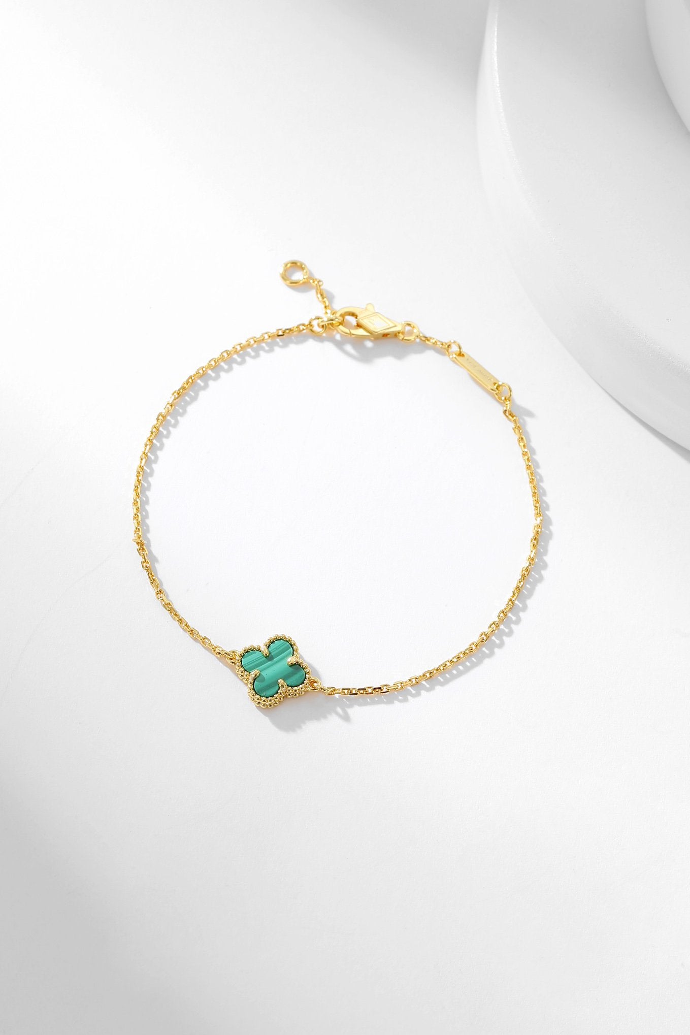 Mysitc CLOVER BRACELET MALACHITE 1 MOTIF