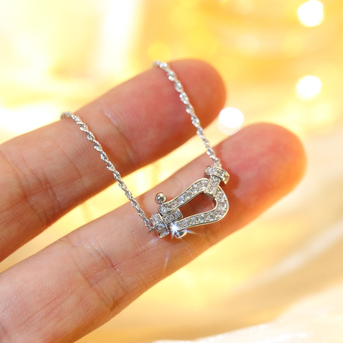 Mysitc FORCE 10 DIAMOND SILVER NECKLACE MINI MODEL