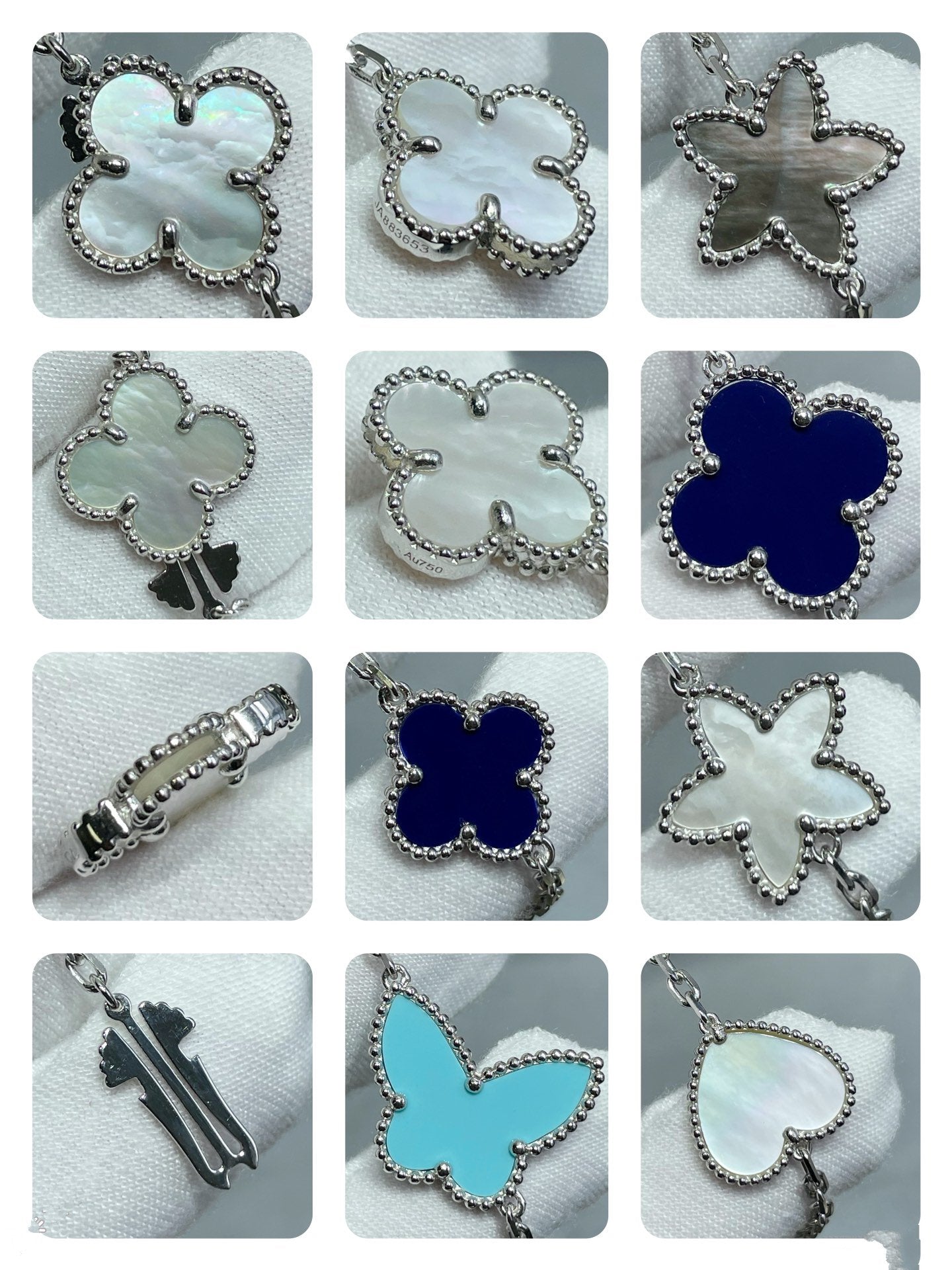 Mystic LUCKY CLOVER SILVER 11モチーフネックレス