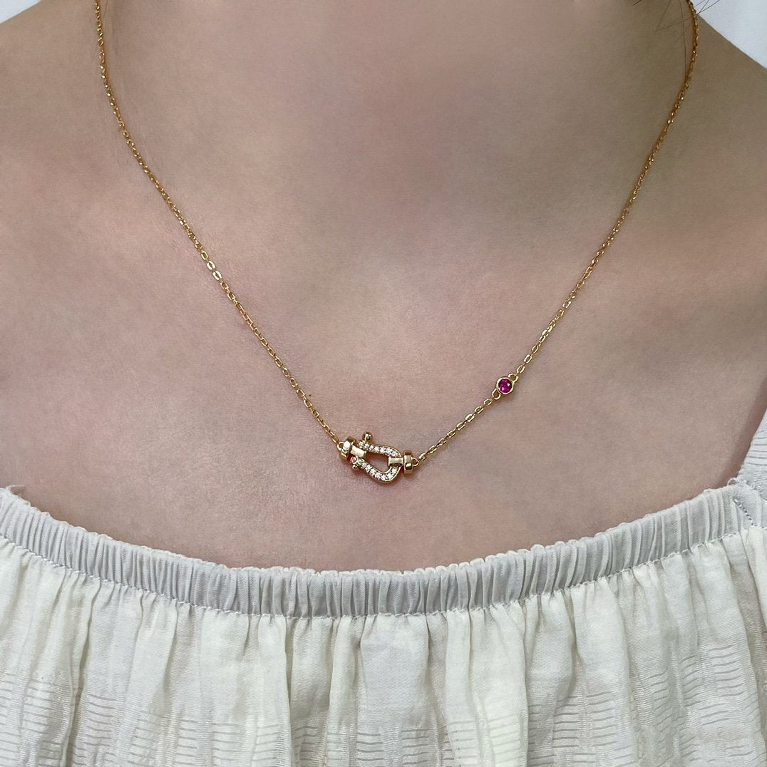 Mysitc FORCE 10 DIAMOND PINK GOLD NECKLACE