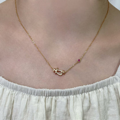Mysitc FORCE 10 DIAMOND PINK GOLD NECKLACE