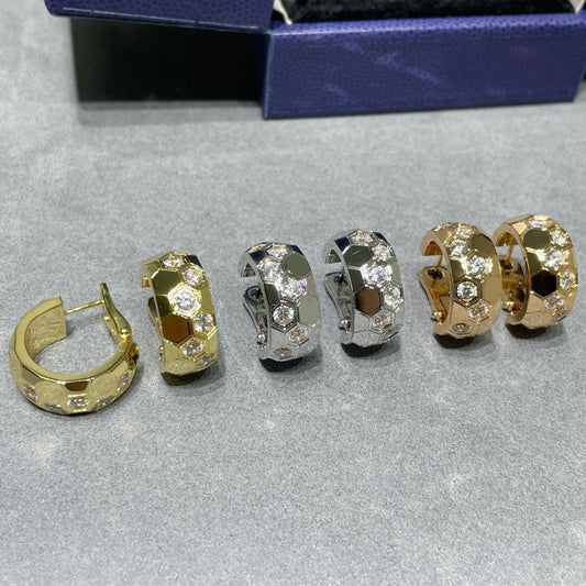 Mystic BEE LOVE ダイヤモンドフープピアス