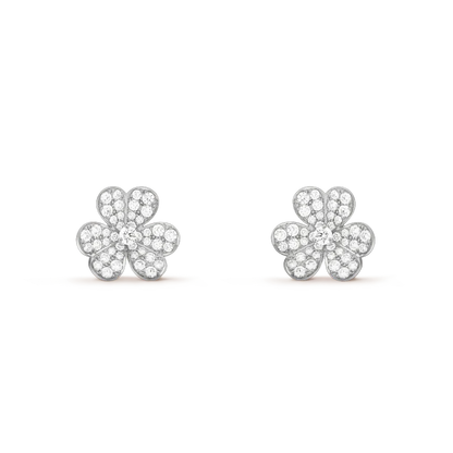 Mysitc CLOVER COMOS DIAMOND EARRINGS SILVER