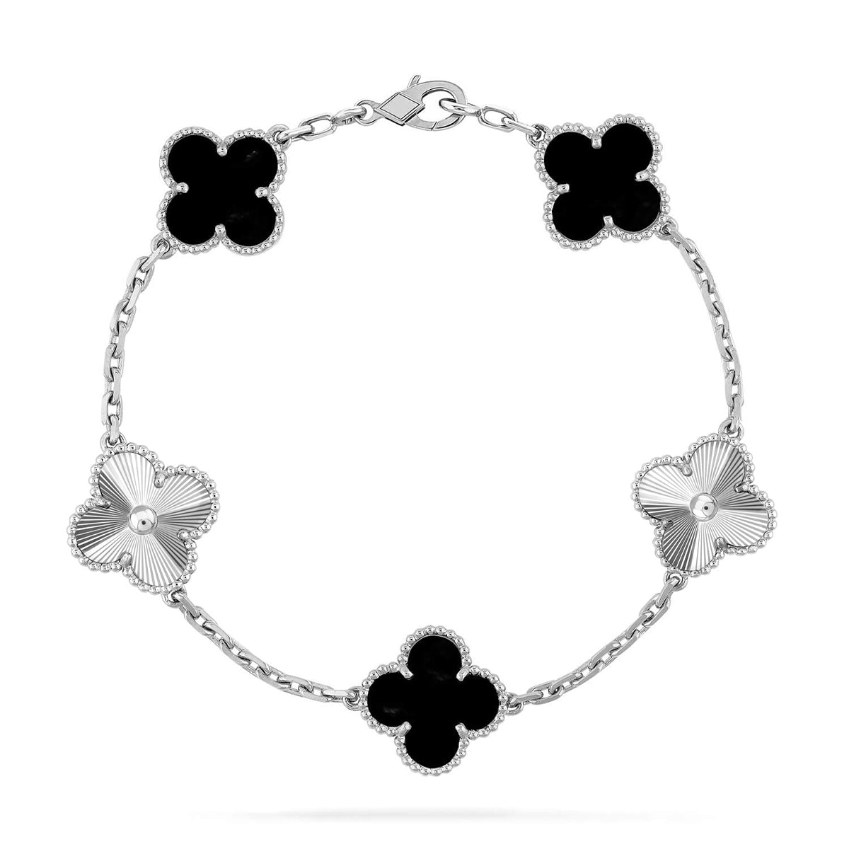 [Mysitc ]New CLOVER 5 MOTIF ONYXS BRACELET COLLECTION