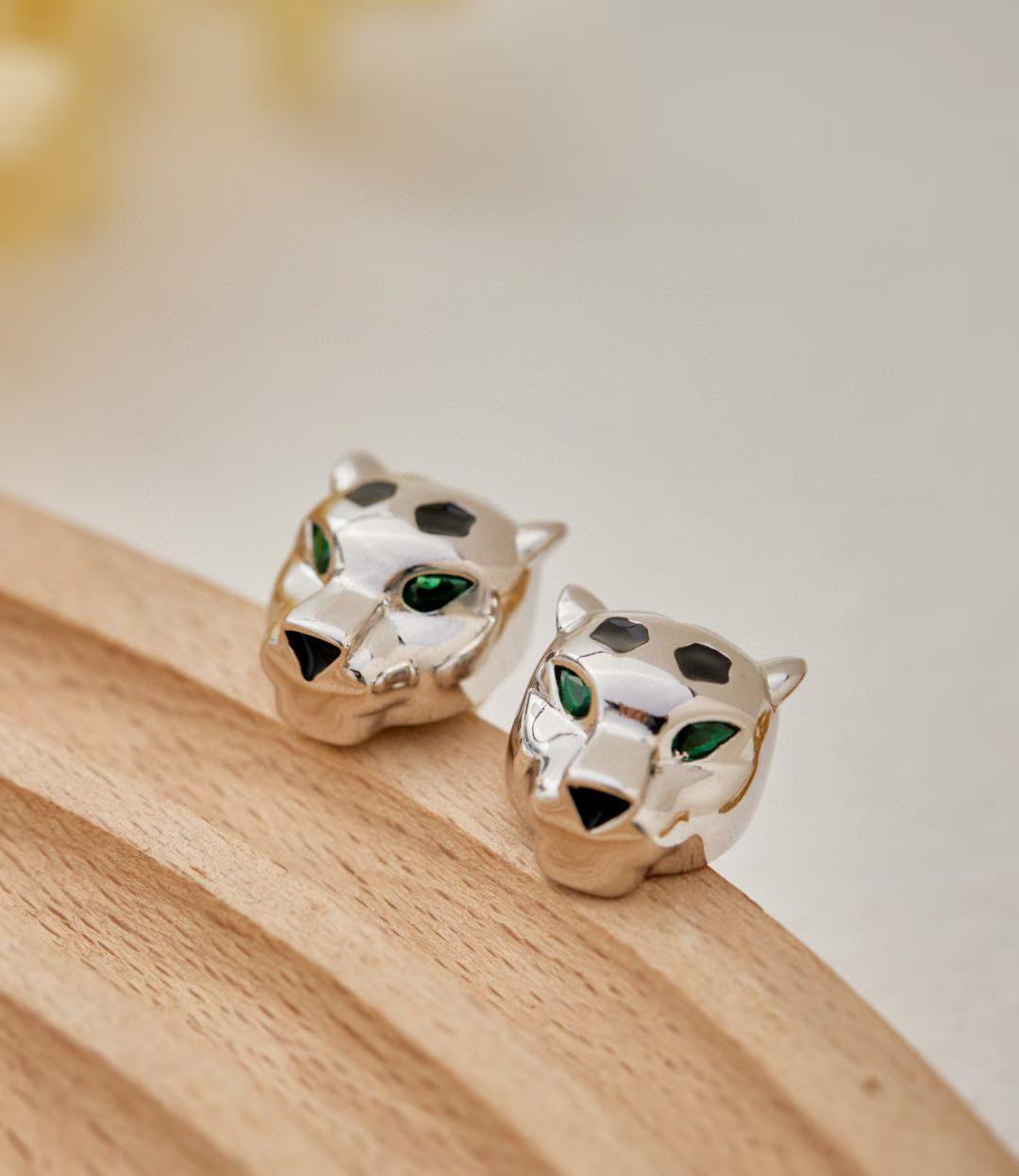 [Mysitc ] CHRRTAH-PRINT STUD EARRINGS, THREE COLORS